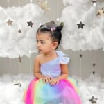 Satin Crop Top & MultiColour Soft Net Skirt - Image 7