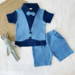 Mock Waffle Waist Coat and Shorts - Image 2