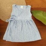 Printed Tying Wrap Dress - Image 4