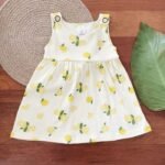 Printed Shoulder Button Dress - Image 5