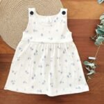 Printed Shoulder Button Dress - Image 3