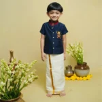 Pulikkali Slub Silk Shirt and Velcro Mundu