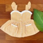 Checkered Sweetheart Hakoba Lined Dress - Image 4