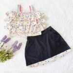 Layered Top & Lycra Denim Skirt - Image 4