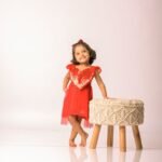 High Low Sequin Heart Dress