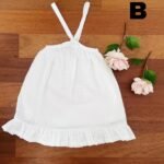 Back Loop Tying Hakoba Frill Dress - Image 5