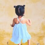 Back Loop Tying Hakoba Frill Dress - Image 2