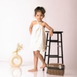 Back Loop Tying Hakoba Frill Dress - Image 7