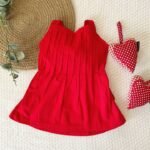 Pleated Bow Back Tying Dress - Image 2