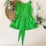 Pleated Bow Back Tying Dress - Image 6