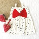 Printed Big Bow Dress - Image 2