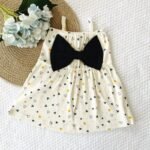 Printed Big Bow Dress - Image 3