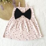 Printed Big Bow Dress - Image 4