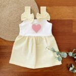 Striped Heart Dress with Bows - Image 4