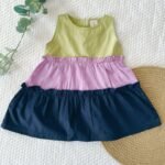 Three Tier Colour Block Dress - Image 5