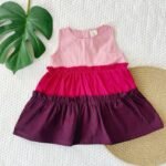 Three Tier Colour Block Dress - Image 3