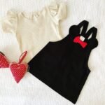 Mini Bow Dungaree Dress and Top - Image 2