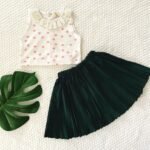 Frill Lace Top and Pleated Skirt - Image 2