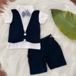 Mock WaistCoat Tee & Shorts - Image 2