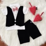 Mock WaistCoat Tee & Shorts - Image 3