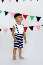 Sleeves Tee & Striped Suspender - Image 5