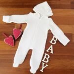 Teddy Hooded Quilted Footsie - Image 2