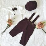 Linen Pant Suspender & Shirt with Cap - Image 4