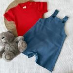 Denim Cute Romper and Waffle  Tee - Image 5