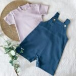 Denim Cute Romper and Waffle  Tee - Image 3