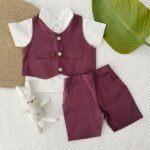 Twill Waiscoat Set and Collared Tee - Image 4