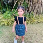 Rainbow Strap Denim Suspender Skirt & Top