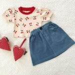 Printed Derby Top and Denim Skirt - Image 5