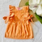 Brocade Side Tying Frill Dress - Image 2