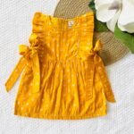 Brocade Side Tying Frill Dress - Image 5