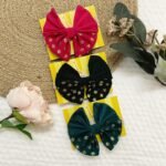 Half & Half Brocade Bow Headband