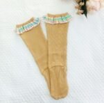 Checked Frill Knee Length Stockings - Image 2