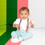 Mandarin Collared Shirt & Suspender Pants - Image 10