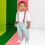 Mandarin Collared Shirt & Suspender Pants - Image 9