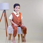 Linen Waistcoat & Pants with Collared Shirt