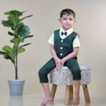 Linen Waistcoat & Pants with Collared Shirt - Image 4