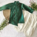 Brocade Silk Kurta & Dhoti Pants - Image 2