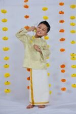 Kasavu Kurta and Mundu - Image 6