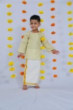 Kasavu Kurta and Mundu - Image 7