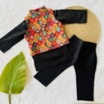 Printed Bundi and Kurta Set - Image 4