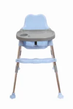 3 in 1 Bobo Blue Baby Dining Chair with Footrest and Tray - Image 3