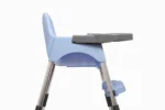 3 in 1 Bobo Blue Baby Dining Chair with Footrest and Tray - Image 10