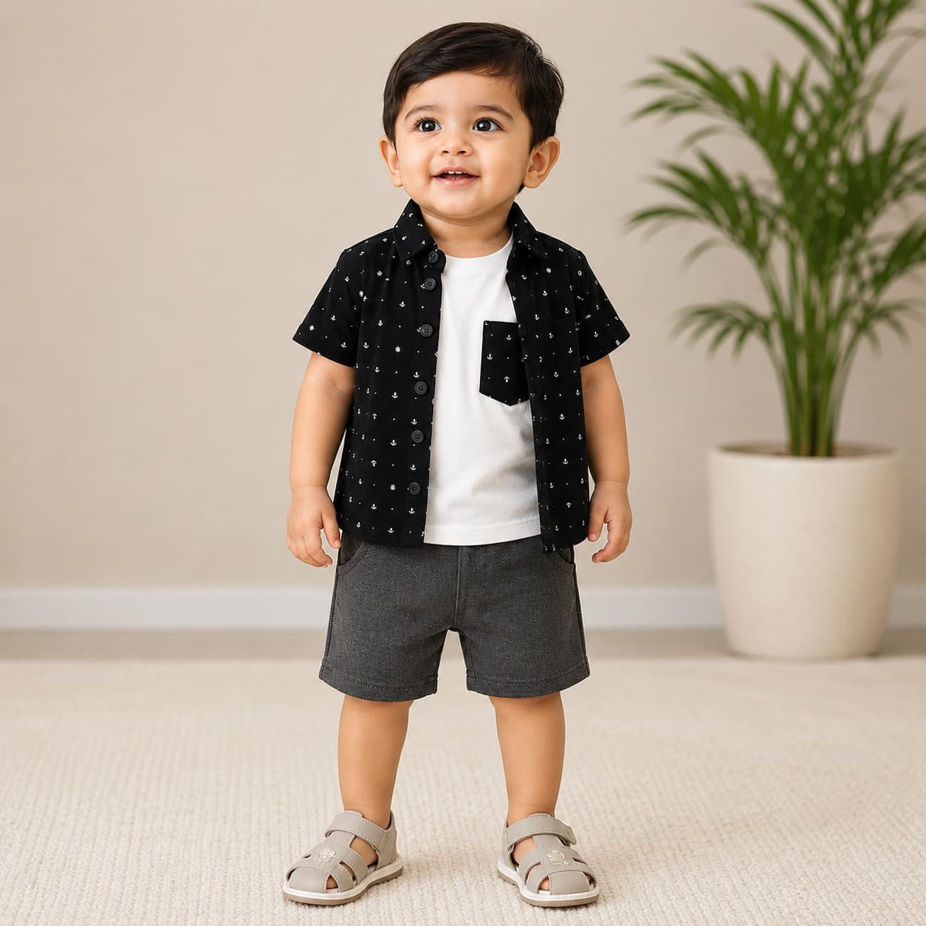 ChatGPT Image Jul 13, 2026, 10_34_28 AM Airtex Full Open Tee with Sleeveless Tee & Denim Shorts - Image 1