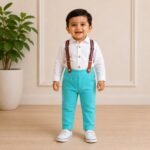 Poplin Full Sleeve Shirt & Suspender Pants
