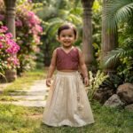 Paisley Chanderi Silk Top and Skirt