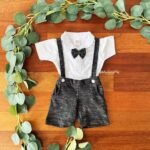 Jacquard Suspender with Printed Collared Tee - Image 3